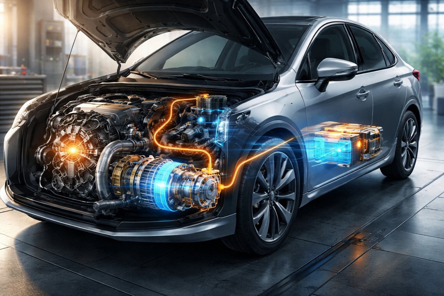 Comment fonctionne un moteur hybride