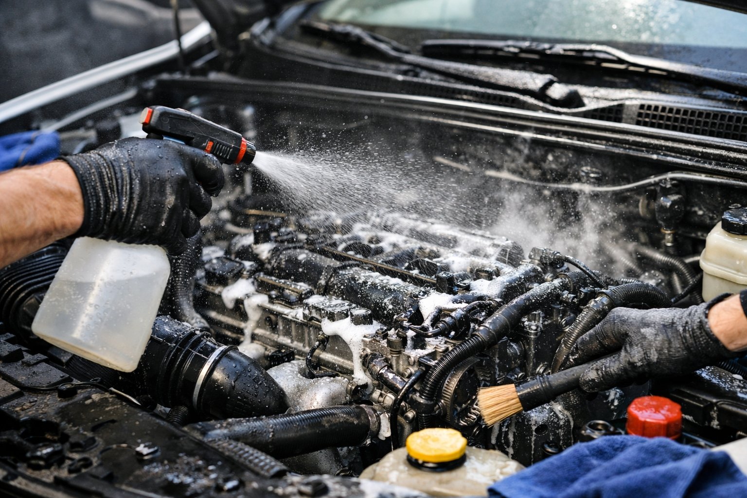 Comment nettoyer un moteur de voiture sans l'abîmer