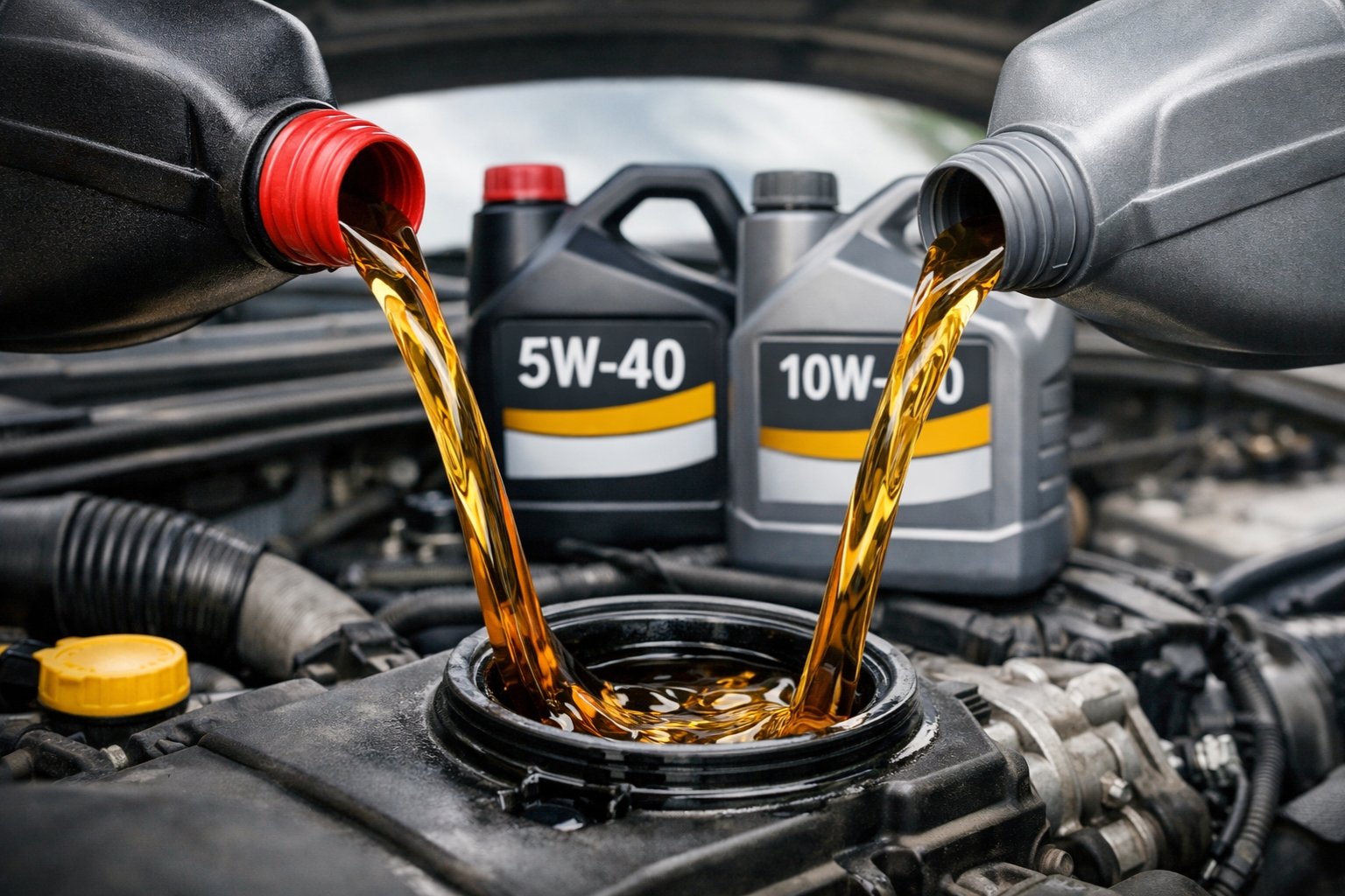 Peut-on mélanger huile moteur 5W40 et 10W40