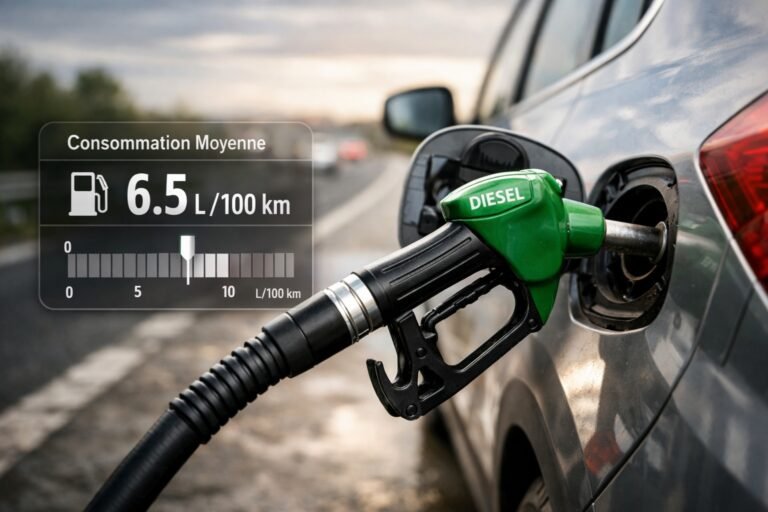 Combien de litres de diesel pour 100 km en moyenne