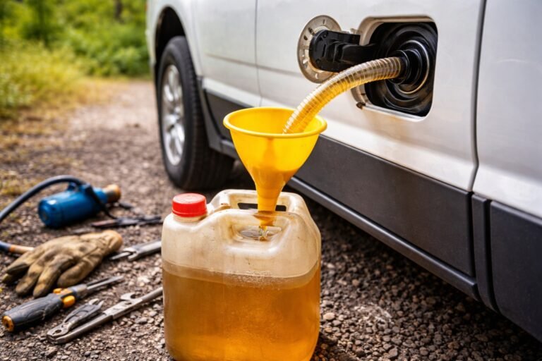 Comment vider un réservoir diesel