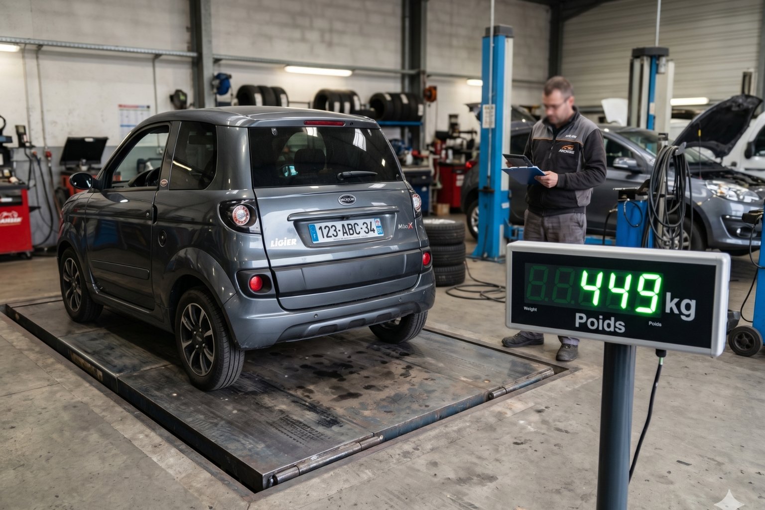 Combien pèse une voiture sans permis
