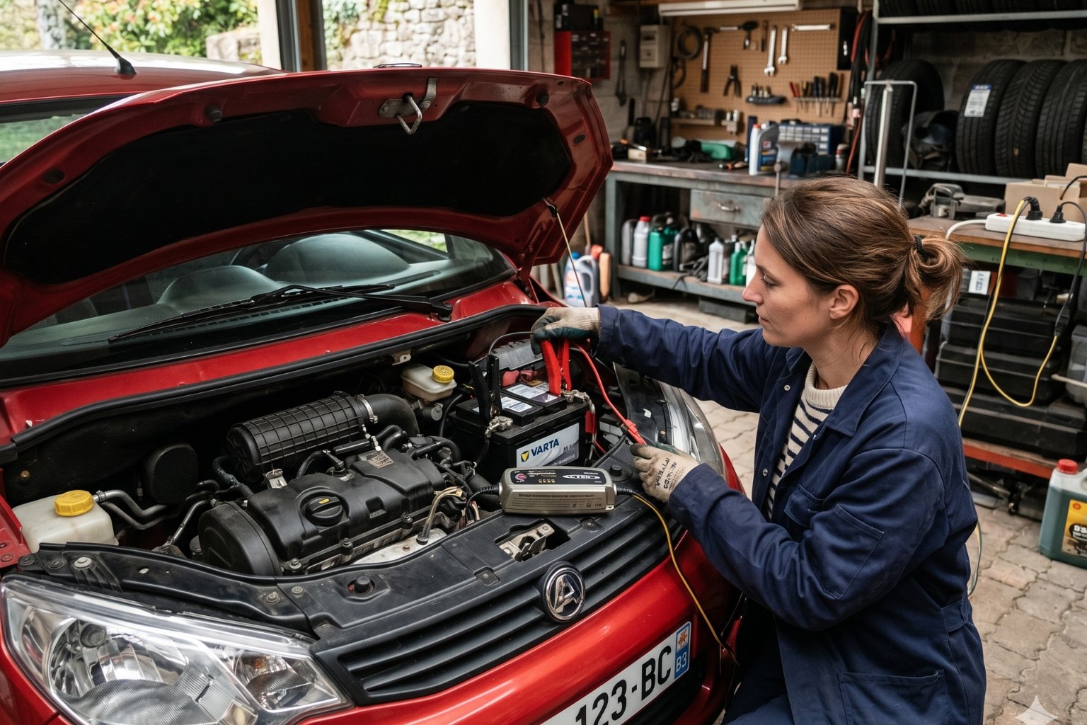 Comment recharger une batterie de voiture sans permis diesel
