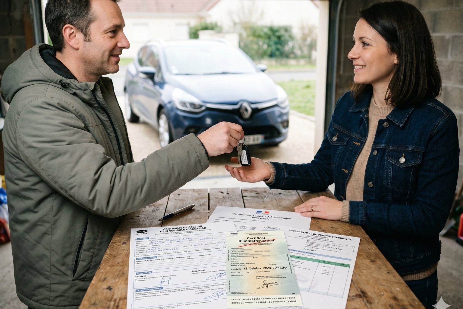 Quel document pour vendre une voiture