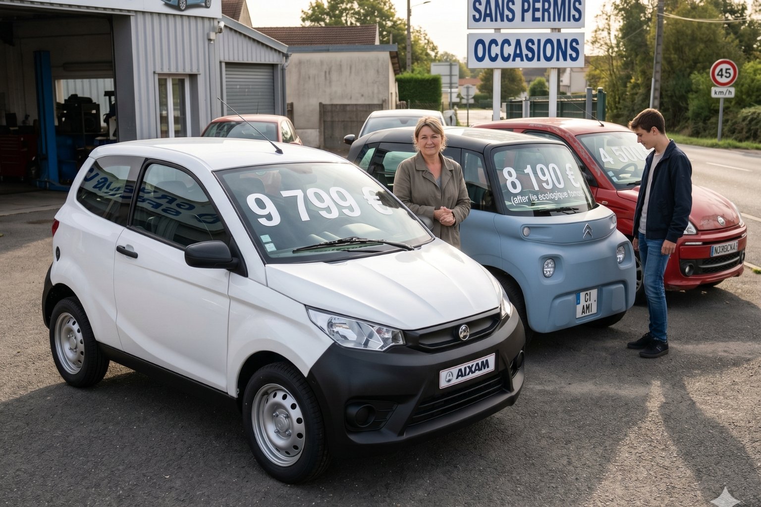 Quelle est la voiture sans permis la moins chère