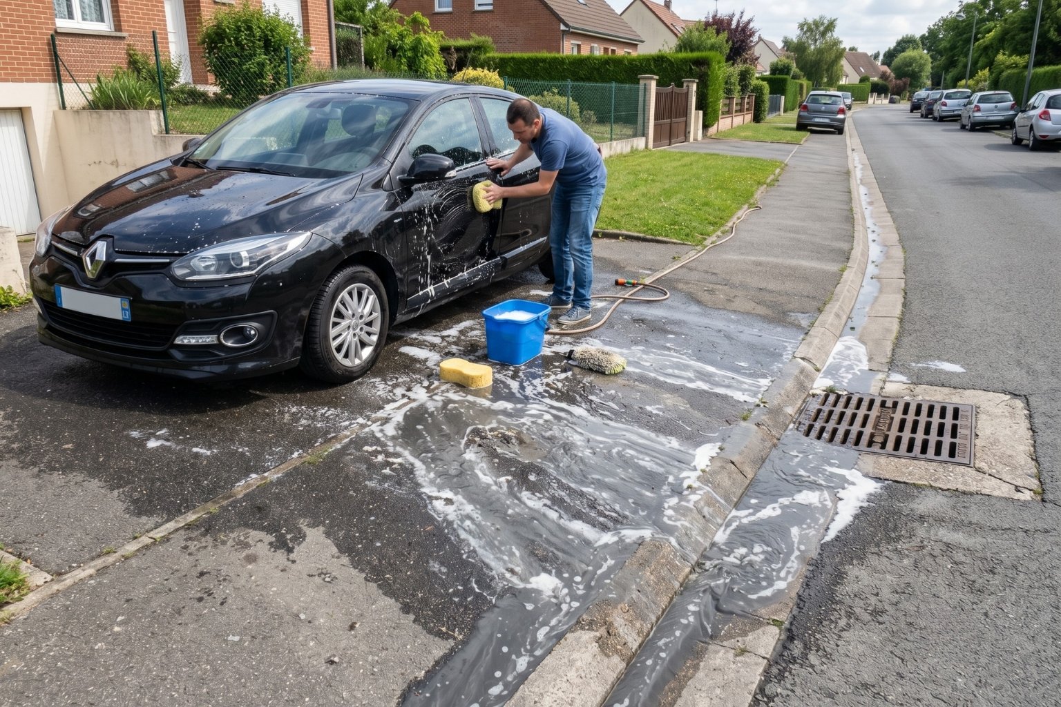 Pourquoi est-il interdit de laver sa voiture chez soi