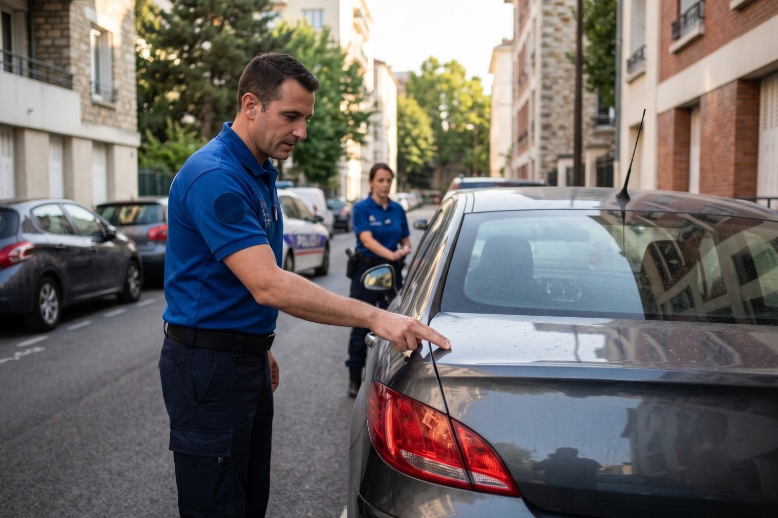 Pourquoi les policiers touchent la voiture