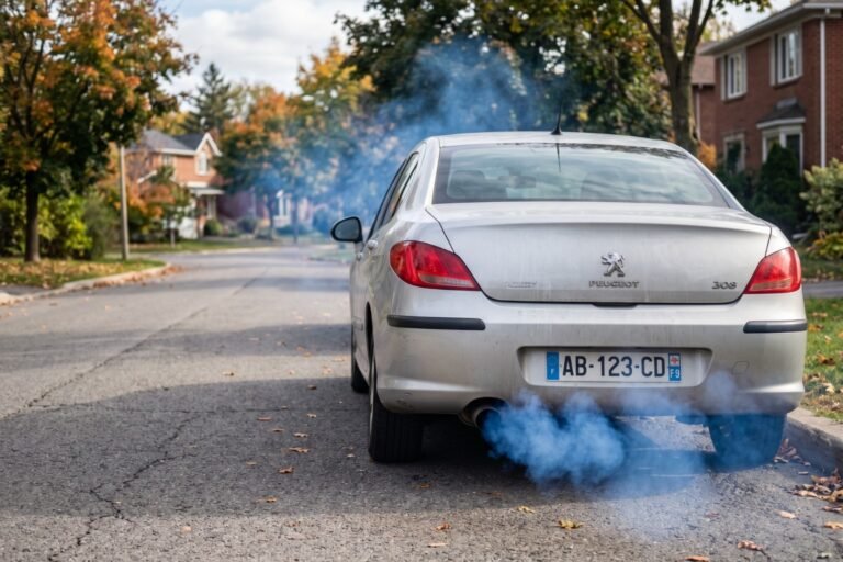 Pourquoi ma voiture fume bleu