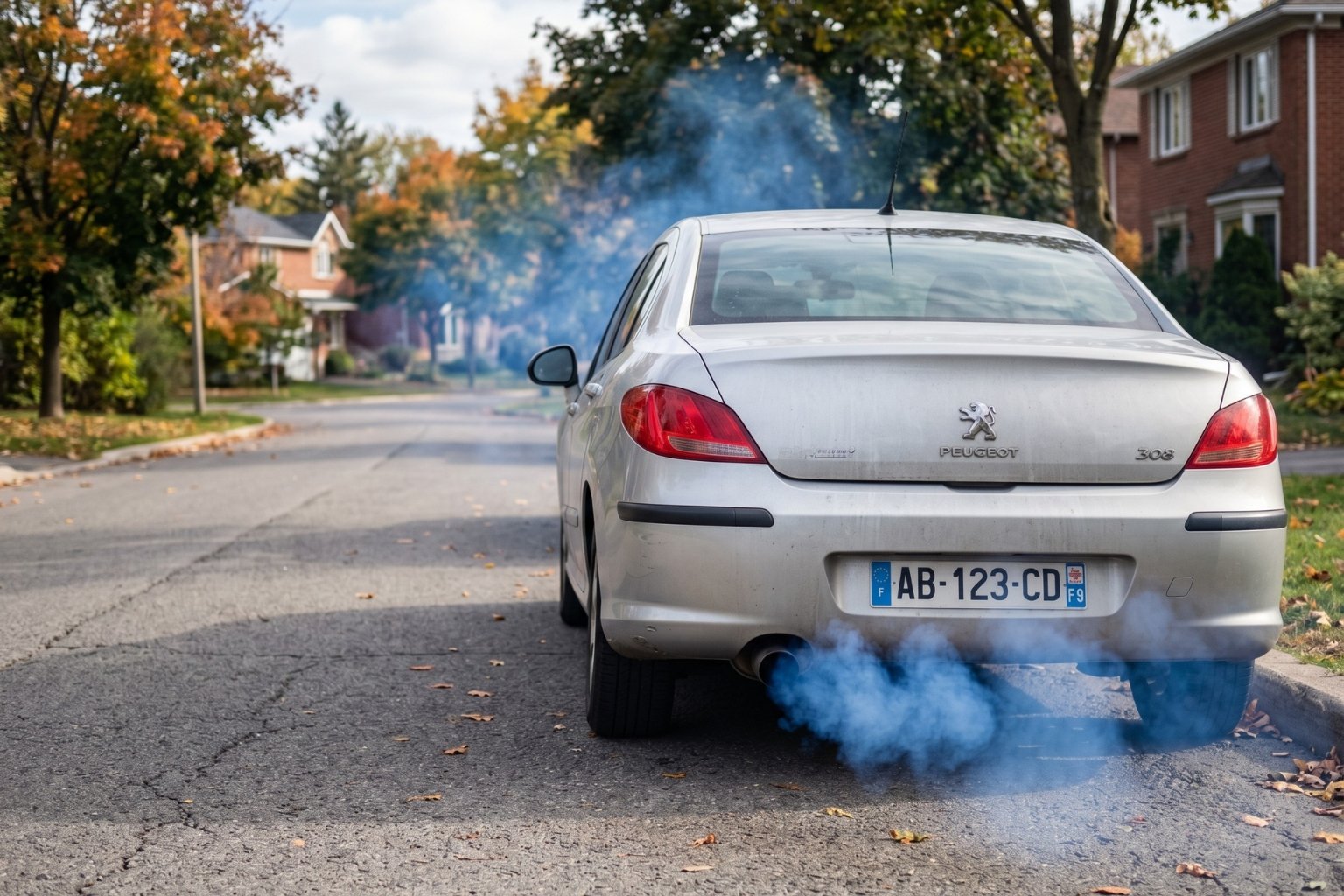 Pourquoi ma voiture fume bleu