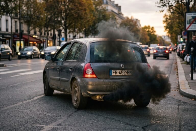 Pourquoi ma voiture fume noir