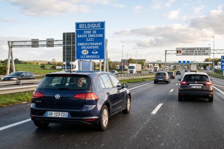 Pourquoi enregistrer sa voiture pour aller en Belgique